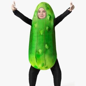 Kids Green Pickle Costume large 10-12